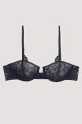 NA-KD Lingerie Spets-BH med öppna detaljer - Black