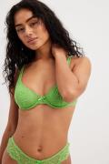 NA-KD Lingerie Ofodrad spets-BH med bygel - Green