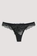 NA-KD Lingerie Spetsstringtrosor - Black