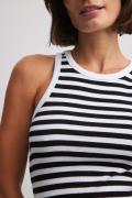 NA-KD Basic Ribbstickad tanktopp - Stripe