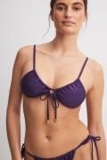 NA-KD Bikinitopp med band - Purple