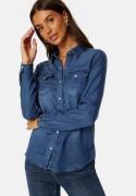 VILA Bista Denim Shirt Dark Blue Denim M