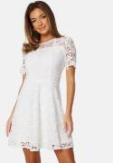 Bubbleroom Occasion Crochet Lace short dress White 32