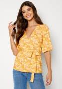 Happy Holly Jalona wrap top Yellow / Floral 36/38