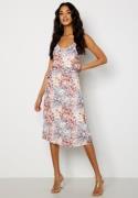 Bubbleroom Occasion Gwyneth Pleated Dress Offwhite / Floral 48