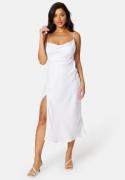 Bubbleroom Occasion Frey Satin Midi Wedding Gown White 38