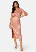 Bubbleroom Occasion Renate Twist front Dress Rose copper 2XL