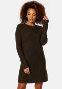 ONLY Carol L/S Knitted Dress Cocoa Brown Det:Mela XS