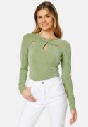 BUBBLEROOM Stefany cut out top Green M