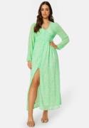 ONLY Onlamanda L/S Long Dress Summer Green AOP:Tan XS