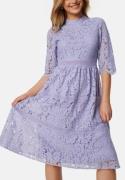 Happy Holly High Neck Lace Dress Light lavender 36