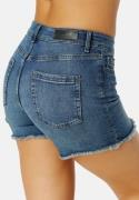 ONLY Onlblush Raw Denim Shorts Dark Blue Denim S