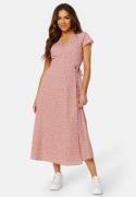 BUBBLEROOM Caylee long dress Dusty pink / Dotted 34