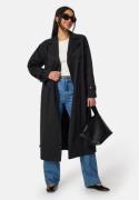 BUBBLEROOM Belted Midi Trenchcoat Black 38