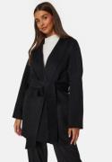 BUBBLEROOM Belted Wool Coat Black L