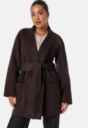 BUBBLEROOM Belted Wool Coat Brown L