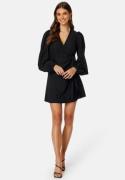 BUBBLEROOM Axelle Wrap Dress Black S