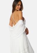 Bubbleroom Occasion Chiffon Shawl White One size