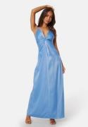 YAS Athena Strap Maxi Twist Dress Ashleigh Blue L