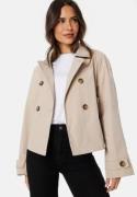 ONLY Onlapril short trenchcoat Oxford Tan S