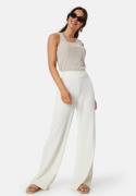 BUBBLEROOM Odelle Wide High Waist Pants Offwhite 36