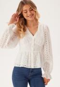 BUBBLEROOM Broderie Anglaise Blouse White 38