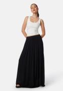 BUBBLEROOM Viscose Crepe Maxi Skirt Black S