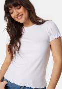 Pieces Pcnicca SS O-Neck top Bright White S