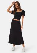 Happy Holly  Soft Midi Skirt Black 32/34