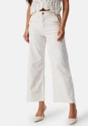 VILA Viemma High Waist wide button jeans Egret 36