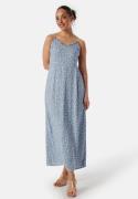 Pieces Pcnya Slip Ankle Dress Faded Denim AOP:Seaside Flower M