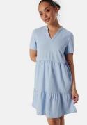 ONLY Onltiri-Caro V-Nec Lin Dress Cashmere Blue L