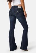 True Religion Joey Low Rise Flare Muddy Waters 26