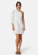 Bubbleroom Occasion One Shoulder Dress White 36