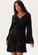 VILA Vibarina Glitter Dress Black Detail:Sequins S