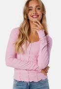 BUBBLEROOM Babylock Long Sleeve Top Dusty pink XS