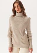 VILA Vilou New Rollneck L/S KNIT TO Feather Gray XS