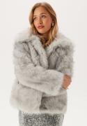 ONLY Onlrubina Faux Fur Jacket  Grey Violet/Steeple Gre M