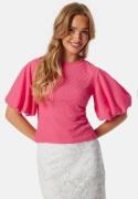 BUBBLEROOM Volume Sleeve Blouse Pink S