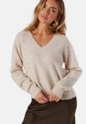 SELECTED FEMME Slflulu New Ls Knit V-neck B Birch Detail:melange XL