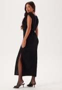 VILA Vizoe O-neck S/L ANKLE DRESS A Black Beauty M