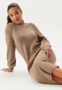 Object Collectors Item Objditte Re L/S KNIT MIDI DRESS Desert Taupe De...