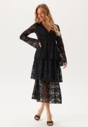 Happy Holly Lace Long Dress Black 48/50