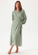 VILA Vienna Ravenna L/S Ankle Wrap Dress Green Milieu 44