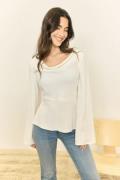 BUBBLEROOM Drapy Blouse Cream 38