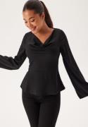 BUBBLEROOM Drapy Blouse Black 44