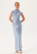 Bardot Auria Satin Maxi Dress 164010 Soft Blue 38(UK10)