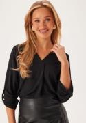 VILA Vijosa 3/4 V-NECK TOP  Black Beauty 40