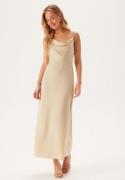 Bubbleroom Occasion Waterfall Satin Ankle dress Cream 40