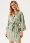 BUBBLEROOM Frill Robe  Dusty green 40/42